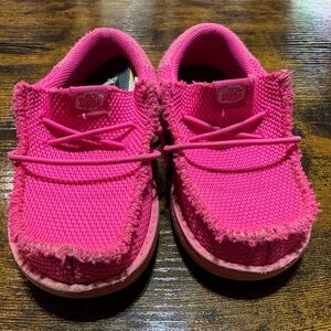 Hey Dude Kids Vibrant Pink Sneakers
